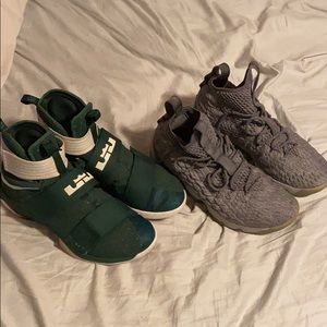Lebron 10 Soldier (Green) & Lebron 15 (Grey)
